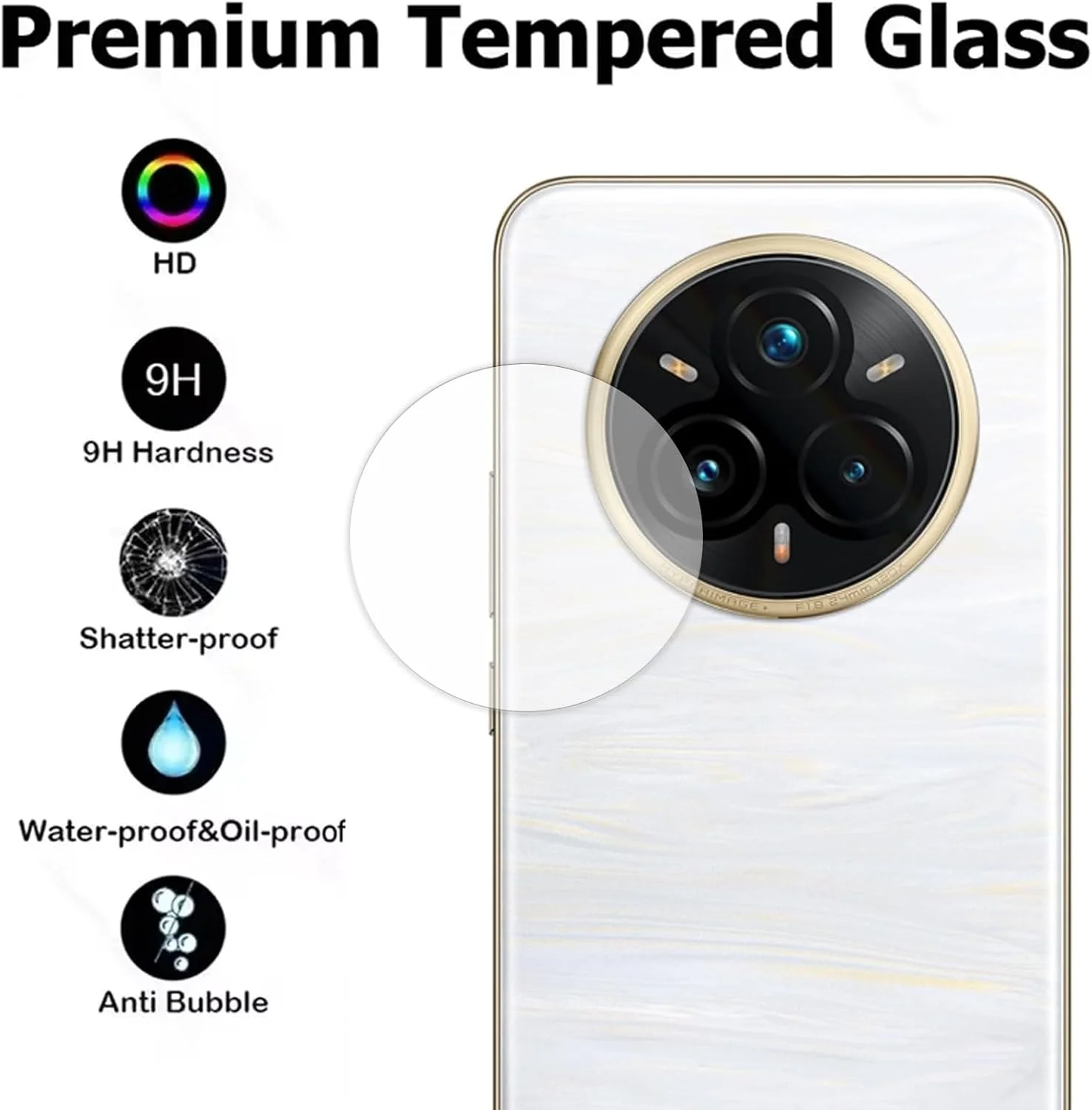 محافظ صفحه نمایش شیشه ای و محافظ دوربین مدل Tujibeay 2+2 Pack سازگار با گوشی Realme 14 pro plus 5g، فیلم شیشه ای محافظ دوربین 3D محافظ صفحه نمایش شیشه ای و محافظ دوربین مدل Tujibeay 2+2 Pack سازگار با گوشی Realme 14 pro plus 5g، فیلم شیشه ای محافظ دوربین 3D