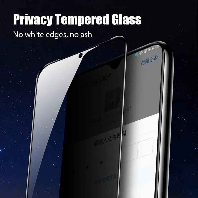 محافظ صفحه نمایش حریم خصوصی برای Realme 12 2024، شیشه حرارت دیده حریم خصوصی، فیلم محافظ صفحه نمایش حریم خصوصی، [سازگار با قاب] [سختی 9H] [ضد خش] فیلم شیشه ای حرارت دیده ضد جاسوسی برای Realme 12 5G