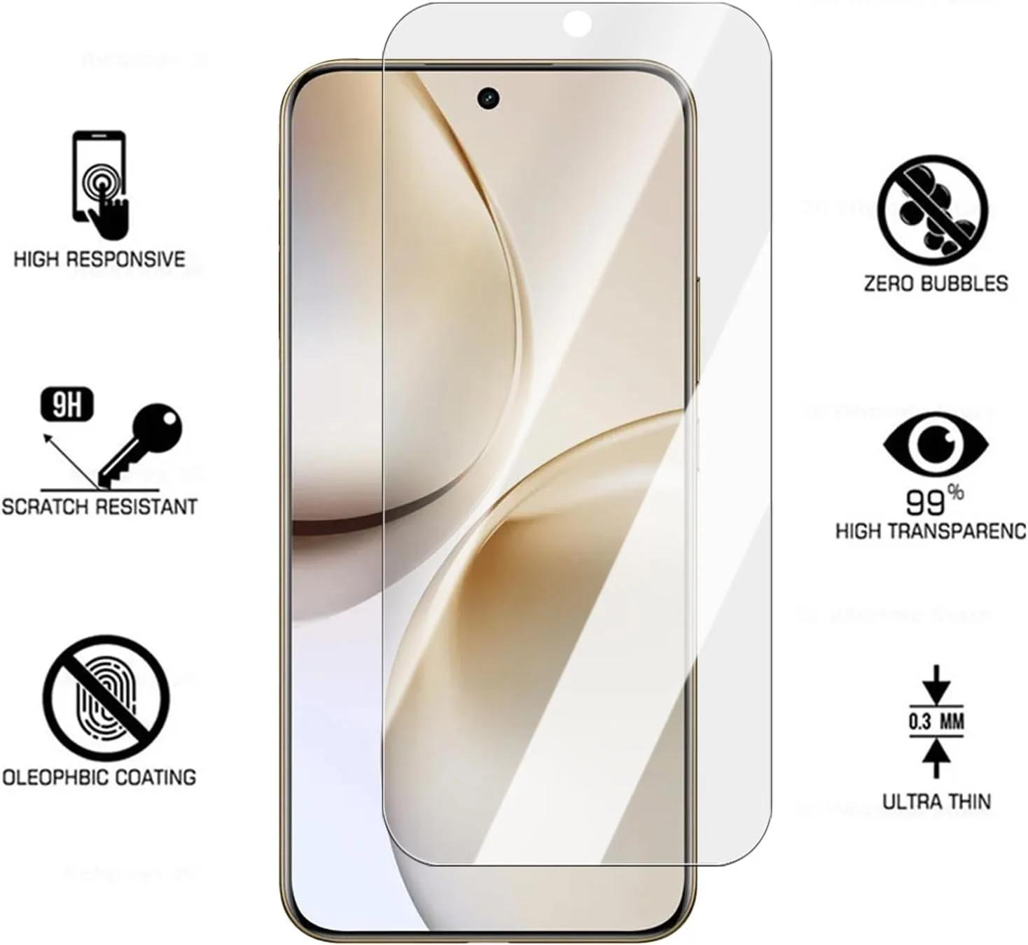 محافظ صفحه نمایش شیشه ای و محافظ دوربین مدل Tujibeay 2+2 Pack سازگار با گوشی Realme 14 pro plus 5g، فیلم شیشه ای محافظ دوربین 3D محافظ صفحه نمایش شیشه ای و محافظ دوربین مدل Tujibeay 2+2 Pack سازگار با گوشی Realme 14 pro plus 5g، فیلم شیشه ای محافظ دوربین 3D