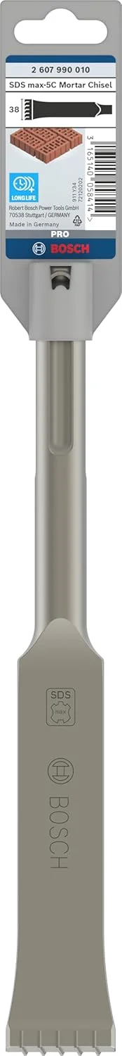 قلم نوک تیز کاربیدی SDS-Max بوش 2607990010، 38 میلی متر در 280 میلی متر، آبی