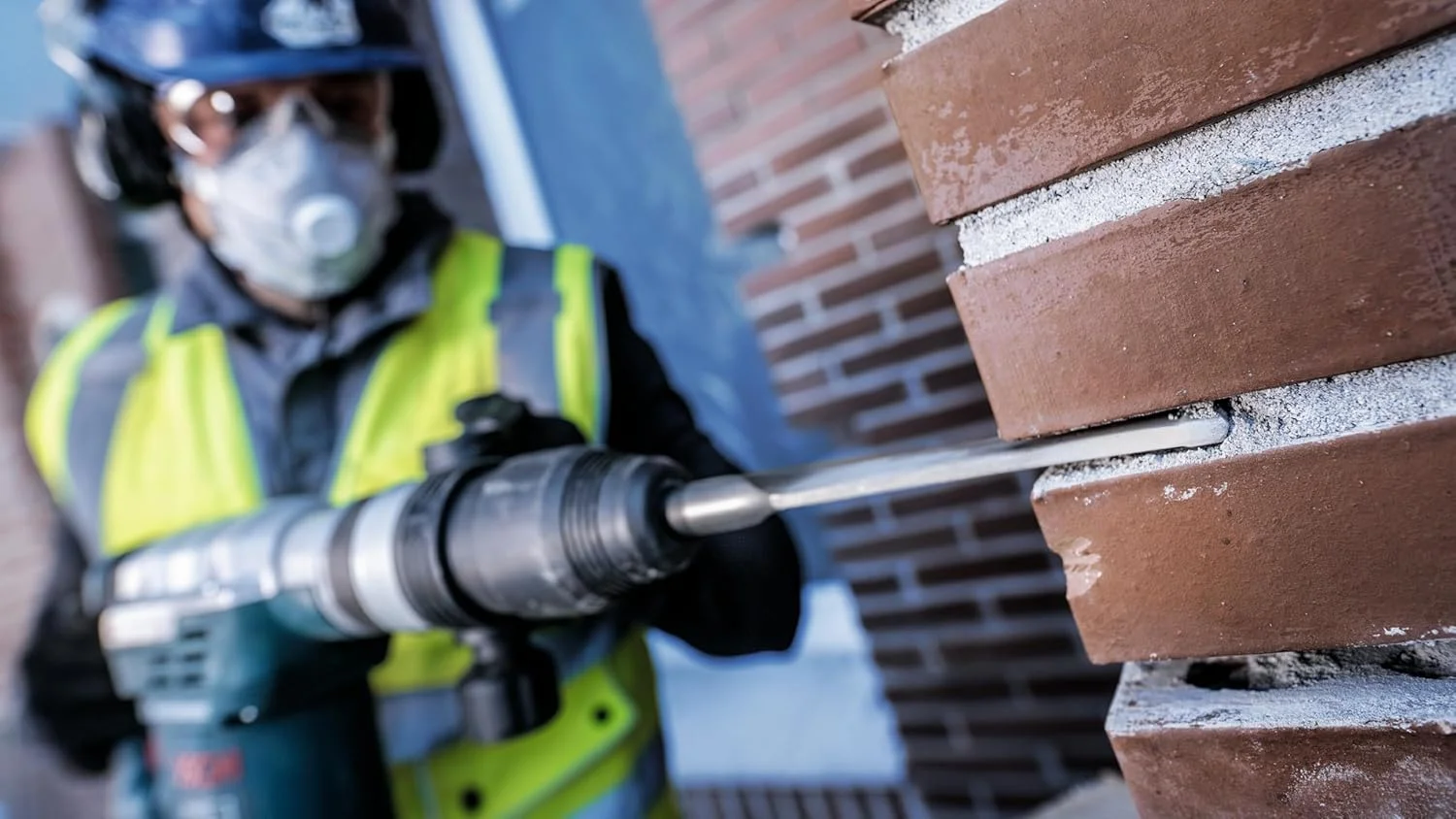 قلم نوک تیز کاربیدی SDS-Max بوش 2607990010، 38 میلی متر در 280 میلی متر، آبی