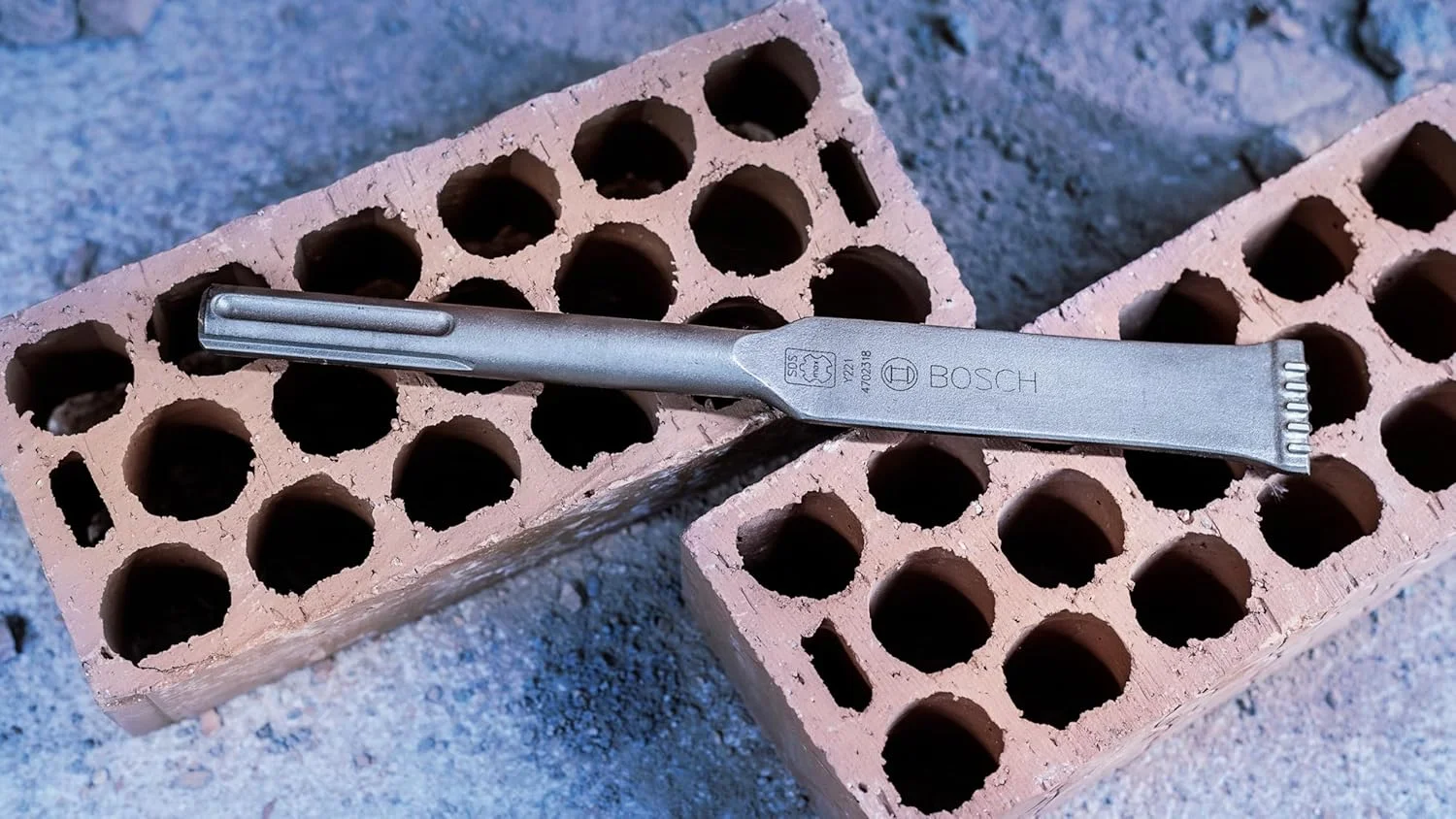 قلم نوک تیز کاربیدی SDS-Max بوش 2607990010، 38 میلی متر در 280 میلی متر، آبی