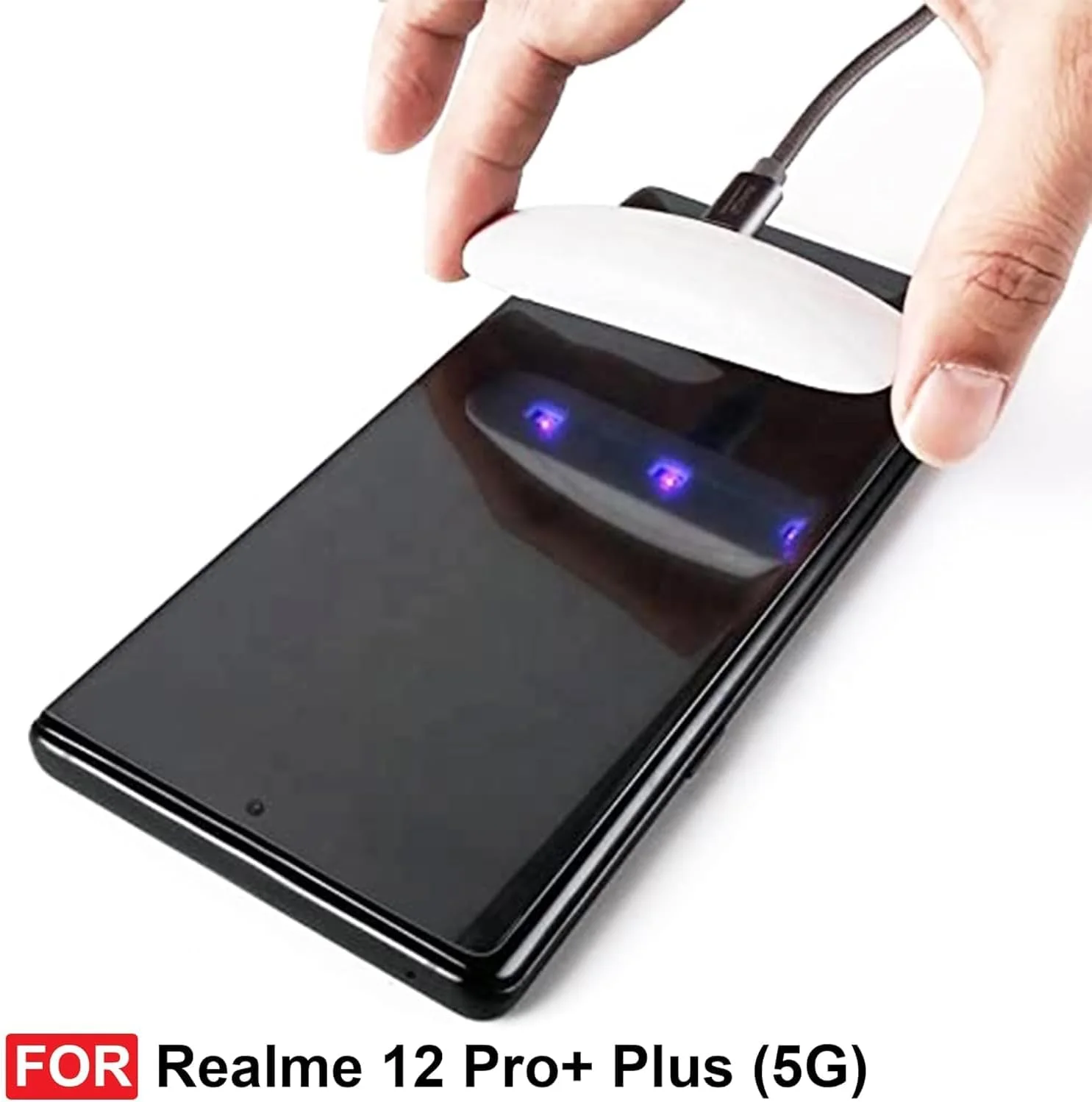 محافظ صفحه نمایش شیشه ای Realme 12 Pro Plus 5G - چسب کامل لبه به لبه منحنی سه بعدی، سازگار با اثر انگشت، ضد خش، سختی 9H محافظ صفحه نمایش شیشه ای Realme 12 Pro Plus 5G - چسب کامل لبه به لبه منحنی سه بعدی، سازگار با اثر انگشت، ضد خش، سختی 9H
