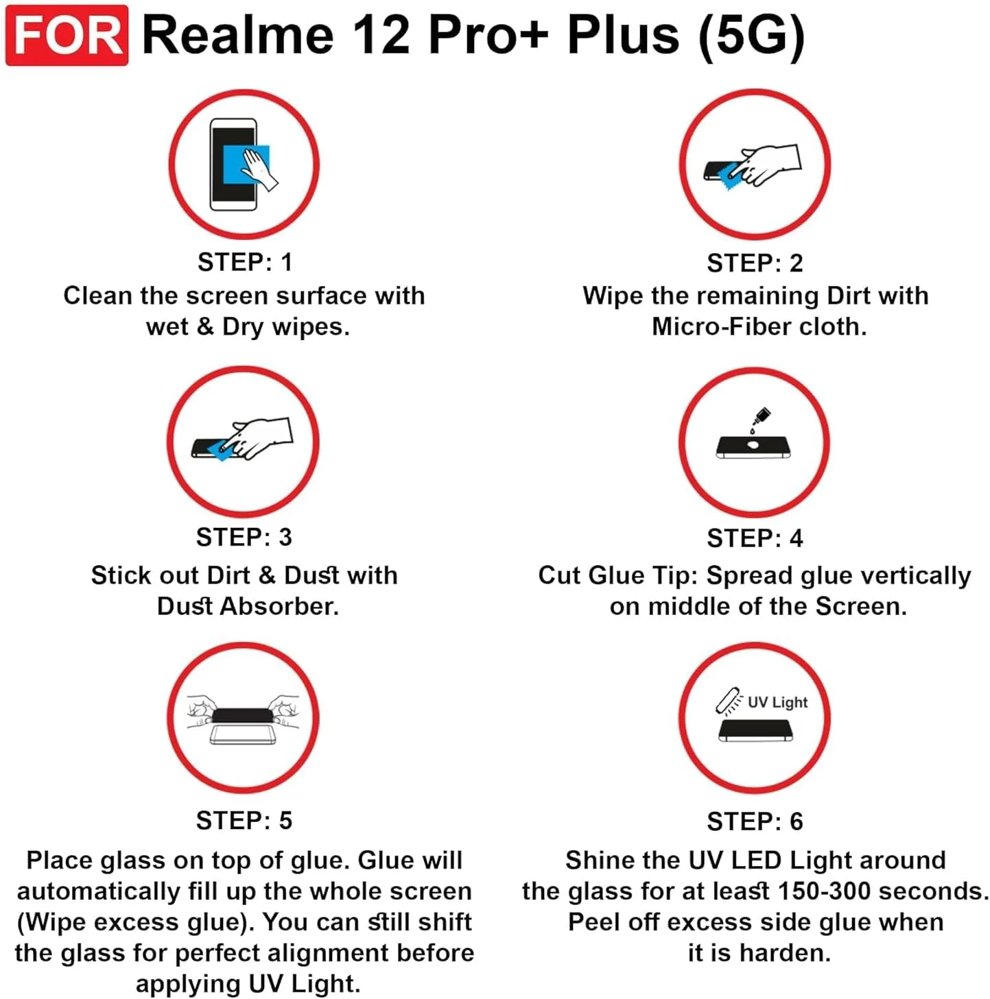 محافظ صفحه نمایش شیشه ای Realme 12 Pro Plus 5G - چسب کامل لبه به لبه منحنی سه بعدی، سازگار با اثر انگشت، ضد خش، سختی 9H محافظ صفحه نمایش شیشه ای Realme 12 Pro Plus 5G - چسب کامل لبه به لبه منحنی سه بعدی، سازگار با اثر انگشت، ضد خش، سختی 9H