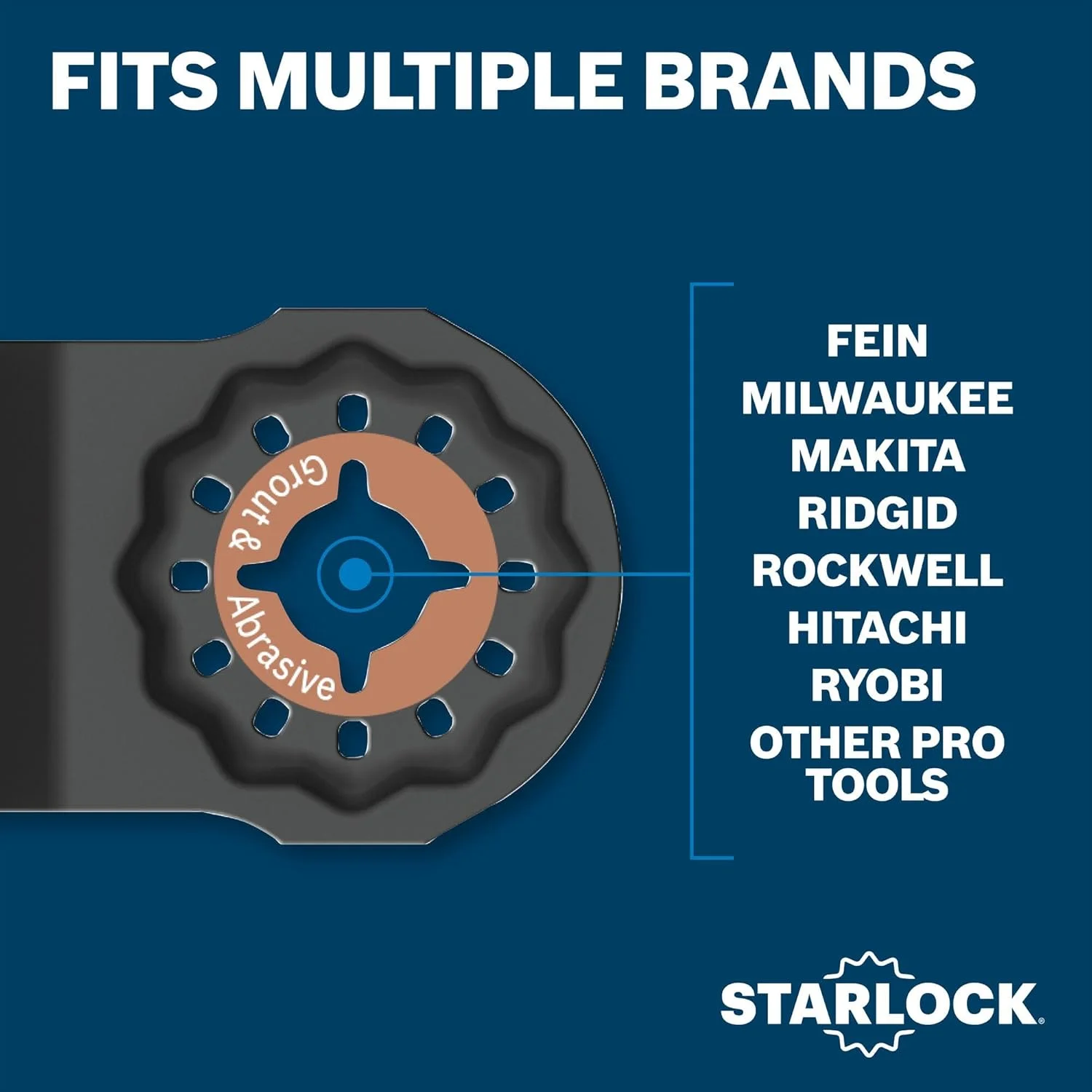 ابزار چندکاره نوسانی استارلاک بوش مدل OSL300CR، 3 اینچی، یک تکه، دارای دندانه های کاربیدی برای برداشتن دوغاب و مواد سایشی