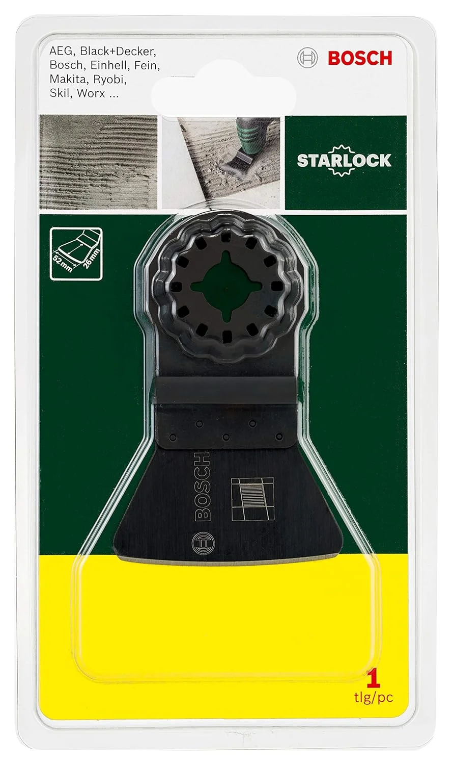 تیغه خراش بوش مدل 2607017348 "ATZ 52 SC"، مشکی، 30x40 میلی متر