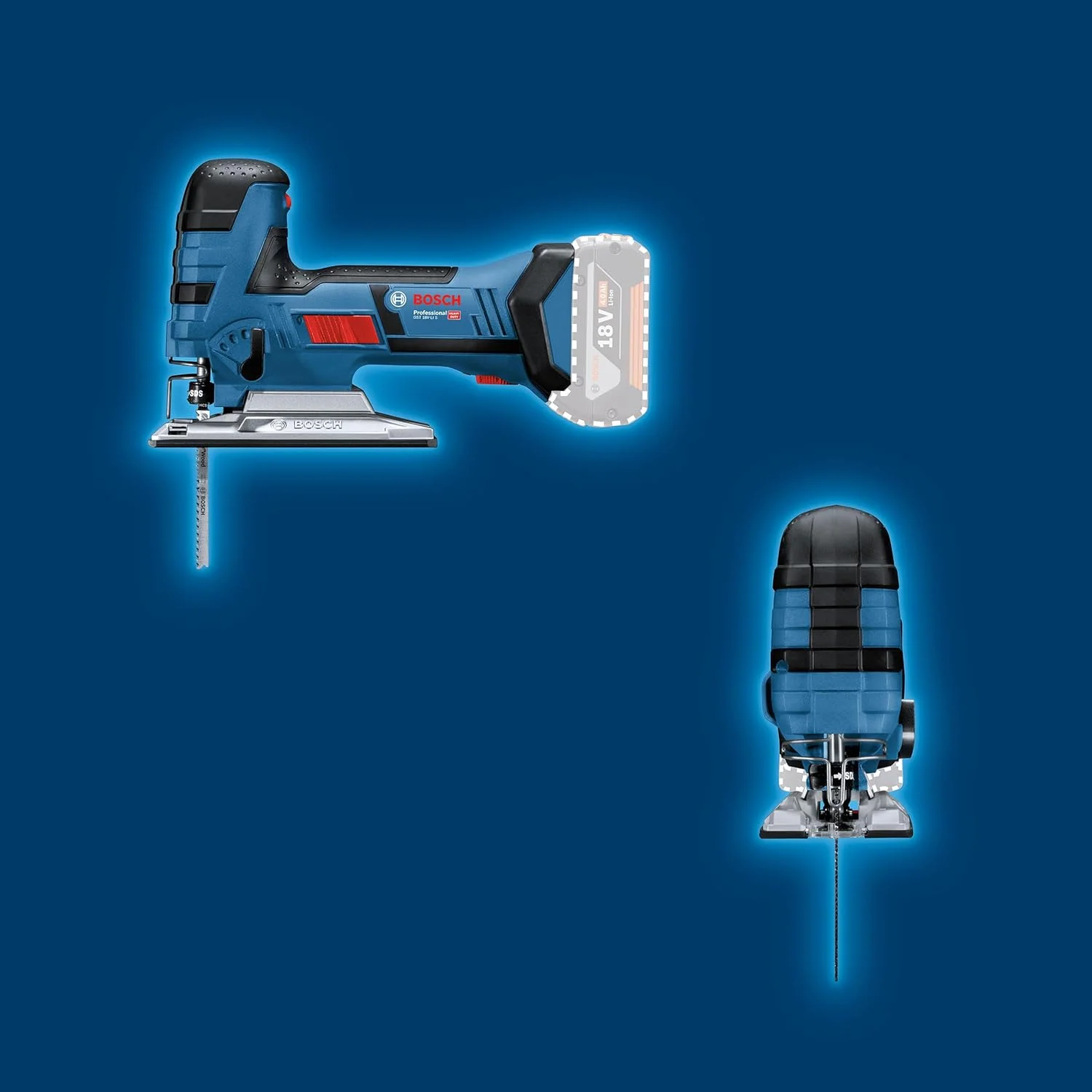 اره عمودبر شارژی بوش پروفشنال مدل GST 18 V-LI S - کارتن
