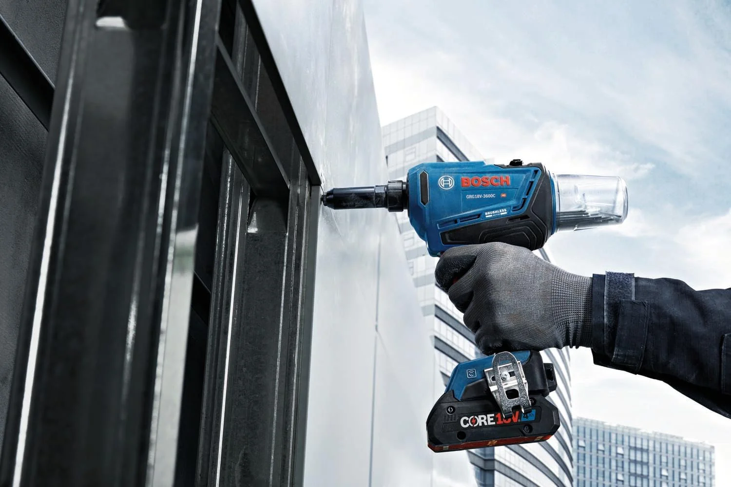 ابزار پرچ کن بوش مدل GRG18V-3600CN، 18 ولت، براشلس (فقط بدنه)