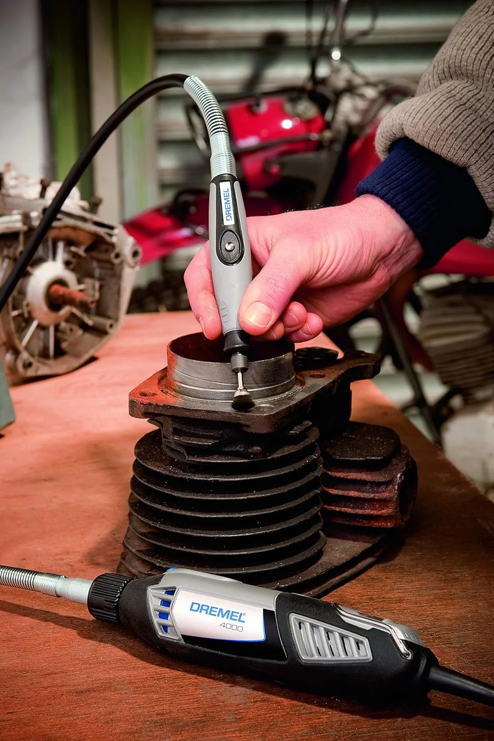 مجموعه برس فنجانی درمل 404 برای ابزار چند منظوره با 2 برس فنجانی به قطر 13 میلی متر برای تمیز کردن و پولیش جواهرات، کارد و چنگال و سایر مواد ساخته شده از برنج، فلز، فولاد ضد زنگ