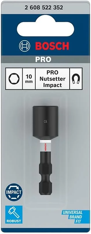 بوش 1 عدد PRO بکس ضربه ای (145 x 65 میلی متر، لوازم جانبی حرفه ای پیچ گوشتی، پیچ گوشتی)