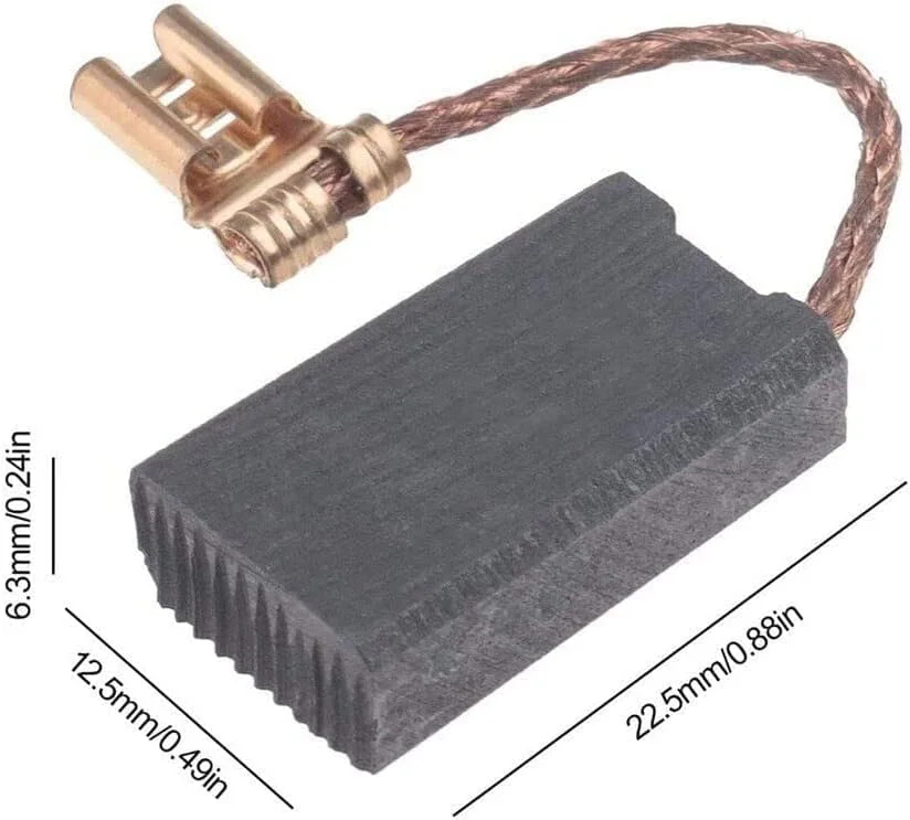 یک جفت ذغال کربنی جایگزین بوش 1.617.014.138 1617014138 برای GBH 5/40 DCE، GBH 5 DCE، DCE38، GBH 38، GSH 4، 6.3mm x 12.5mm 256