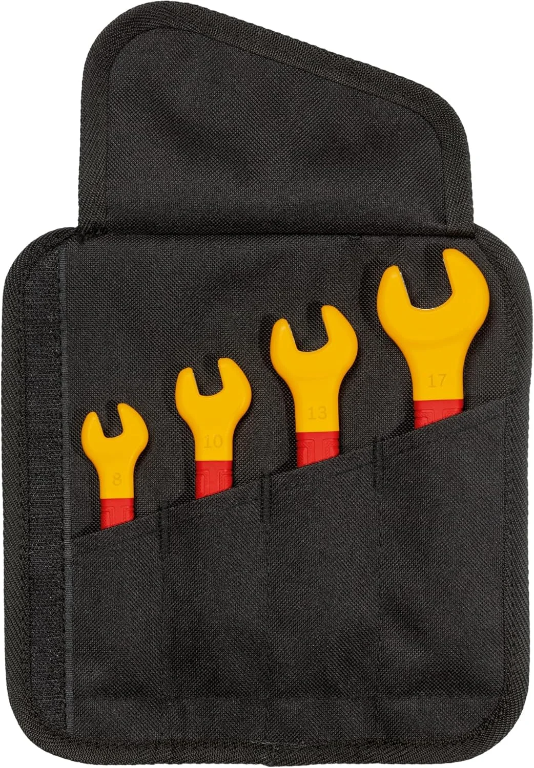 مجموعه آچار VDE بوش پروفشنال (شامل 4 آچار: 8 میلی متر، 10 میلی متر، 13 میلی متر و 17 میلی متر، دارای گواهی تا 1000 ولت، در کیف پارچه ای)