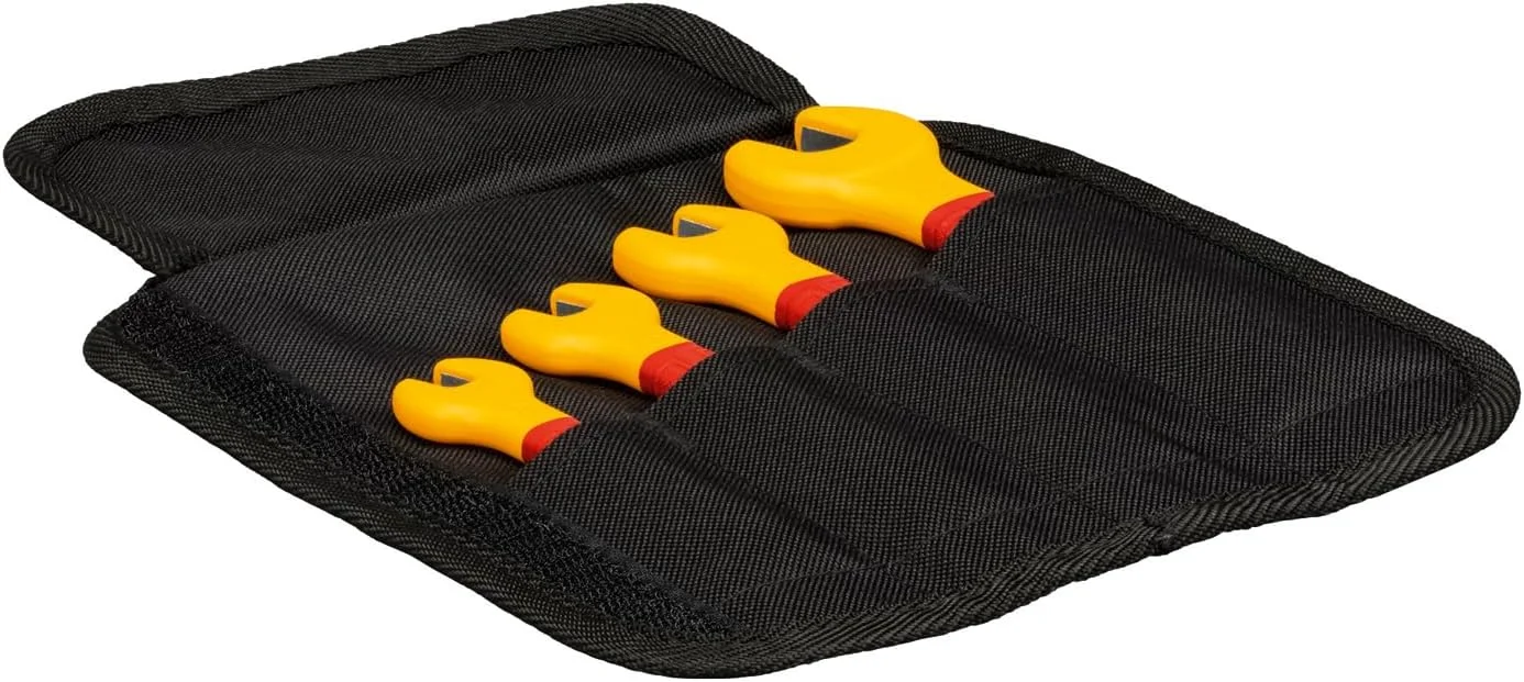 مجموعه آچار VDE بوش پروفشنال (شامل 4 آچار: 8 میلی متر، 10 میلی متر، 13 میلی متر و 17 میلی متر، دارای گواهی تا 1000 ولت، در کیف پارچه ای)