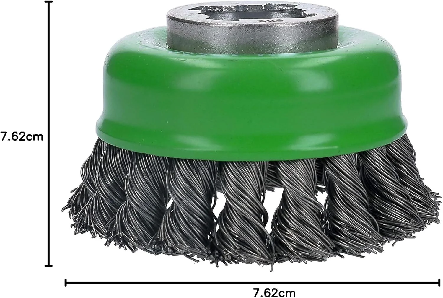 برس کاسه ای سیمی گره دار استیل ضد زنگ بوش WBX329 با قطر 3 اینچ و رابط X-LOCK