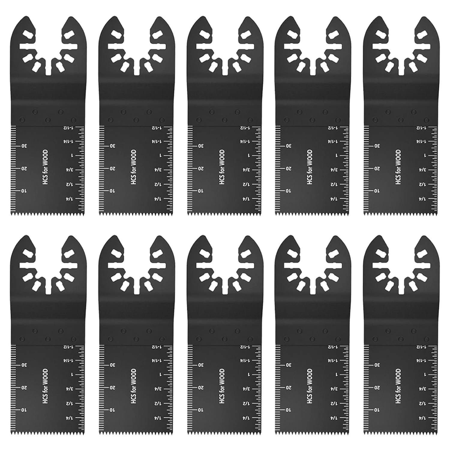 تیغه ابزار نوسانی یونیورسال برای چوب، تیغه اره رهاسازی سریع چندکاره برای بوش، کرفتسمن، دیوالت، درمل، فاین، ریجید، تی سی اچ، ماکیتا، میلواکی (10 عدد)