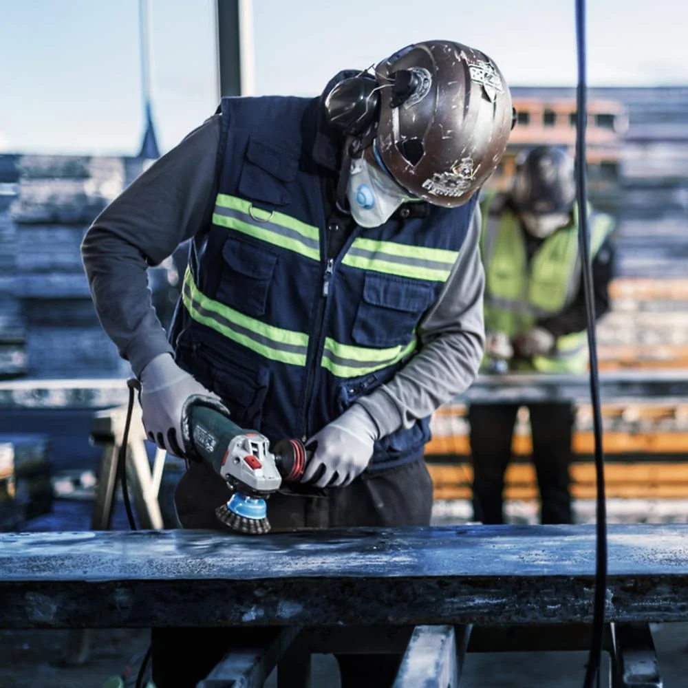 برس کاسه ای گره دار سنگین بوش پروفشنال (برای فلز، X-LOCK، قطر 75 میلی متر، ضخامت سیم 0.5 میلی متر، برای قطر 125 میلی متر)