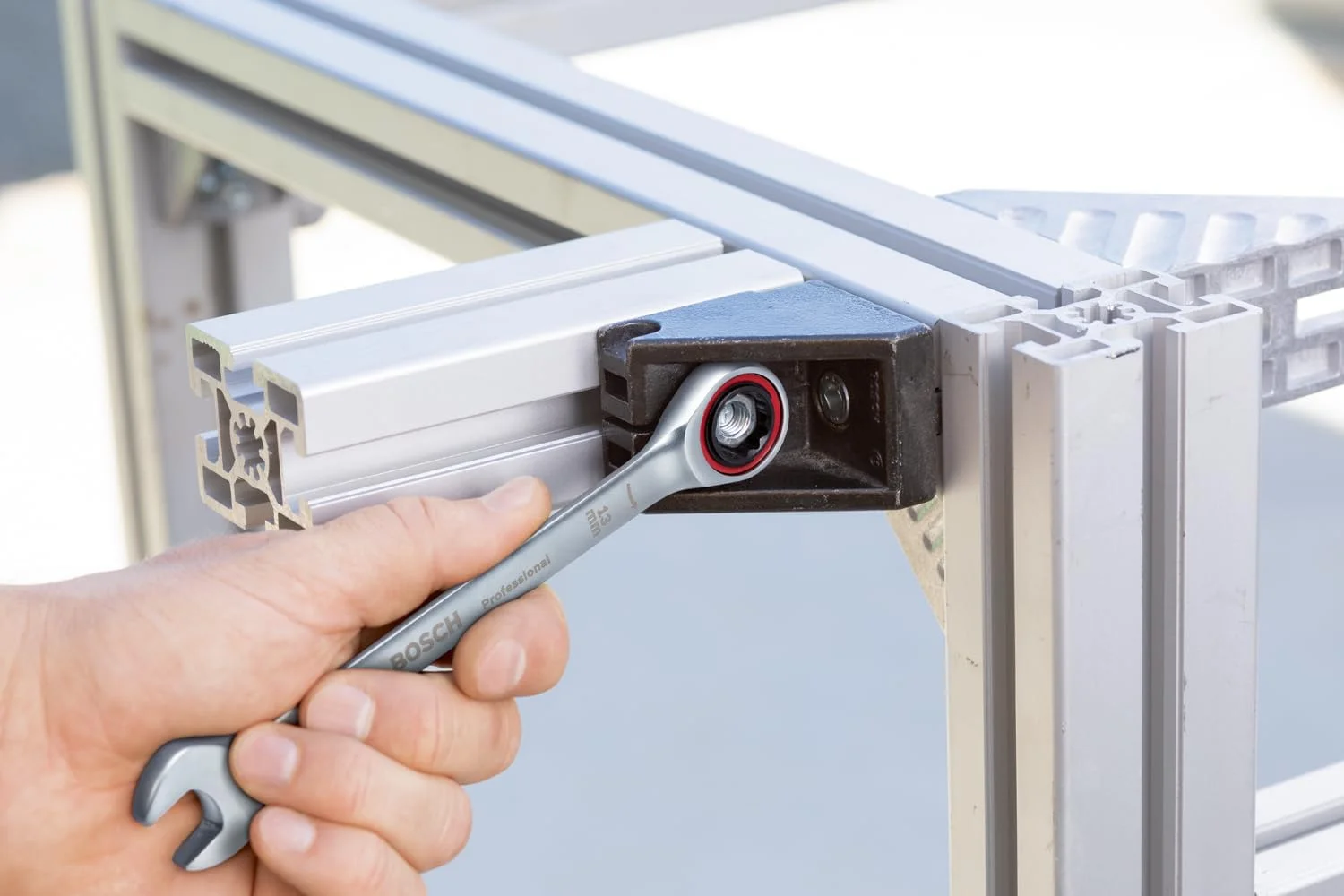 ست آچار جغجغه ای 5 عددی بوش پروفشنال سایزهای استاندارد 8-19 میلی متر فولاد کروم وانادیوم در کیف پارچه ای تاشو