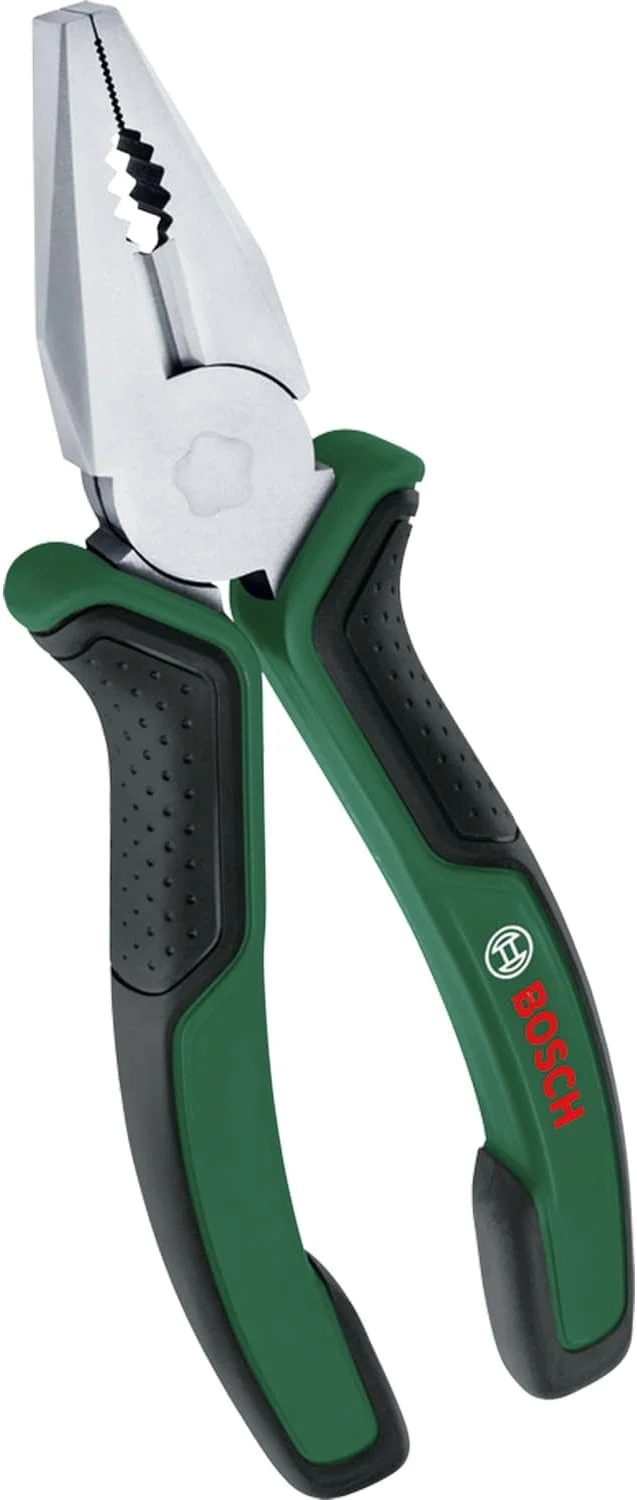 انبر دست ترکیبی 180 میلی‌متری بوش (انبر دست ترکیبی دقیق و بادوام؛ دستگیره نرم ارگونومیک؛ سطح روکش نیکل)