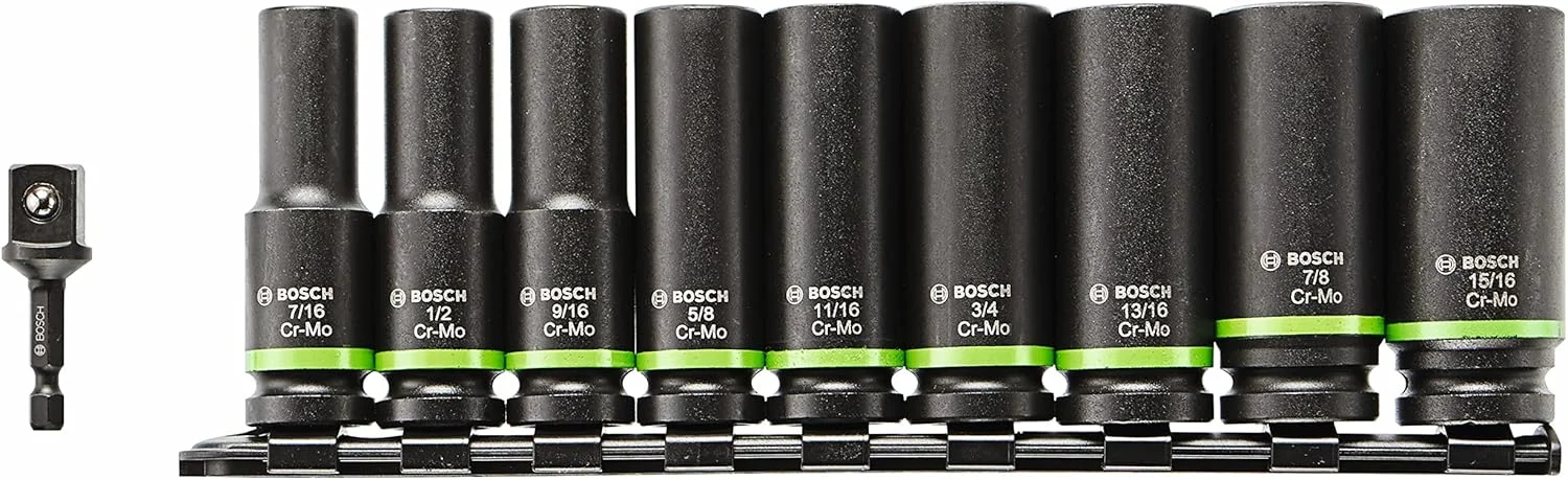 مجموعه 10 عددی بکس ضربه ای عمیق 1/2 اینچی بوش مدل ITDSO12V10 به همراه آداپتور هگز 1/4 اینچی به بکس 1/2 اینچی، مشکی مجموعه 10 عددی بکس ضربه ای عمیق 1/2 اینچی بوش مدل ITDSO12V10 به همراه آداپتور هگز 1/4 اینچی به بکس 1/2 اینچی، مشکی