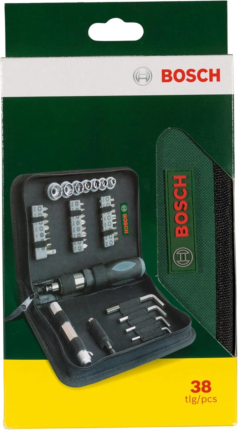 مجموعه پیچ گوشتی و بکس بوش مدل 2607019506 (38 قطعه)