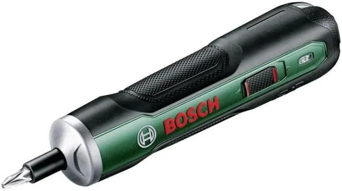 ست پیچ گوشتی شارژی بوش PushDrive (3.6 ولت; 1.5 آمپر ساعت; 5.0 نیوتن متر; 10 عدد سری پیچ گوشتی; همراه با کابل میکرو USB; در جعبه)