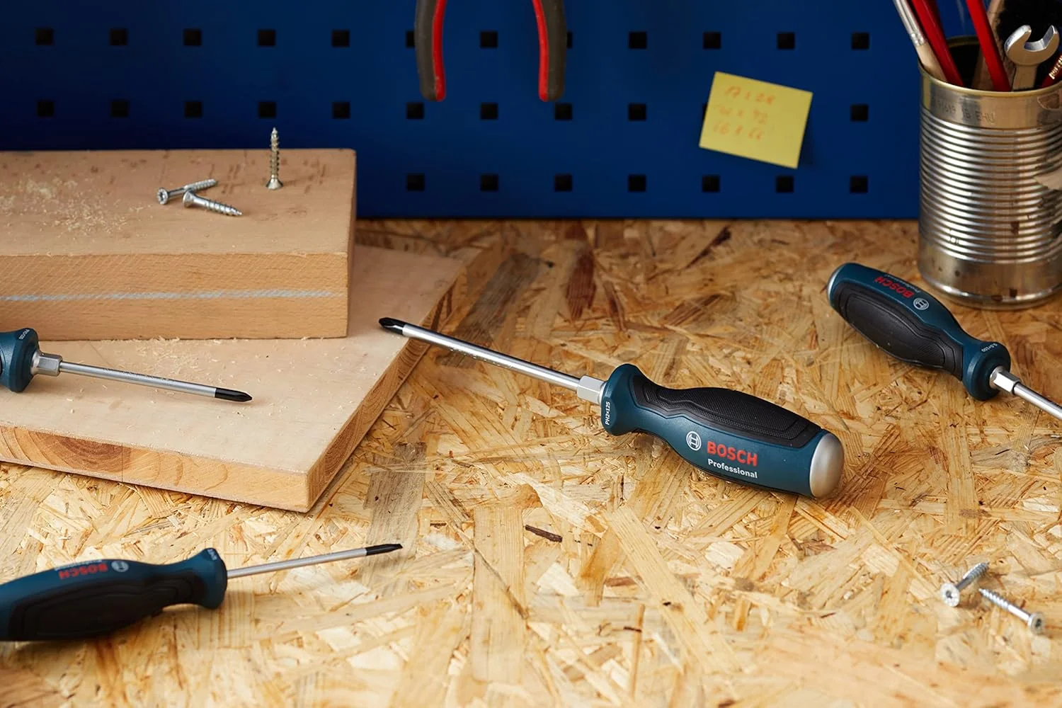 مجموعه پیچ گوشتی 10 عددی بوش پروفشنال 1600A016BF (پیچ گوشتی چهارسو و دوسو، تیغه پیوسته و درپوش فولادی)، 6 عدد