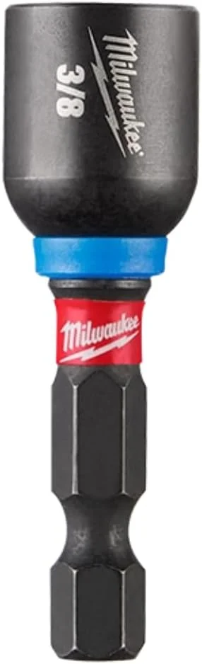 مجموعه 10 عددی بکس مگنتی شاک ویو سایز 3/8 اینچ میلواکی مدل 49-66-4705 با طول 1-7/8 اینچ