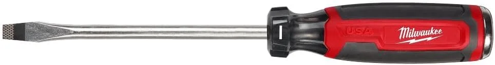 پیچ گوشتی تخت تخریب میلواکی با دسته نرم، سایز 5/16 اینچ، طول 6 اینچ