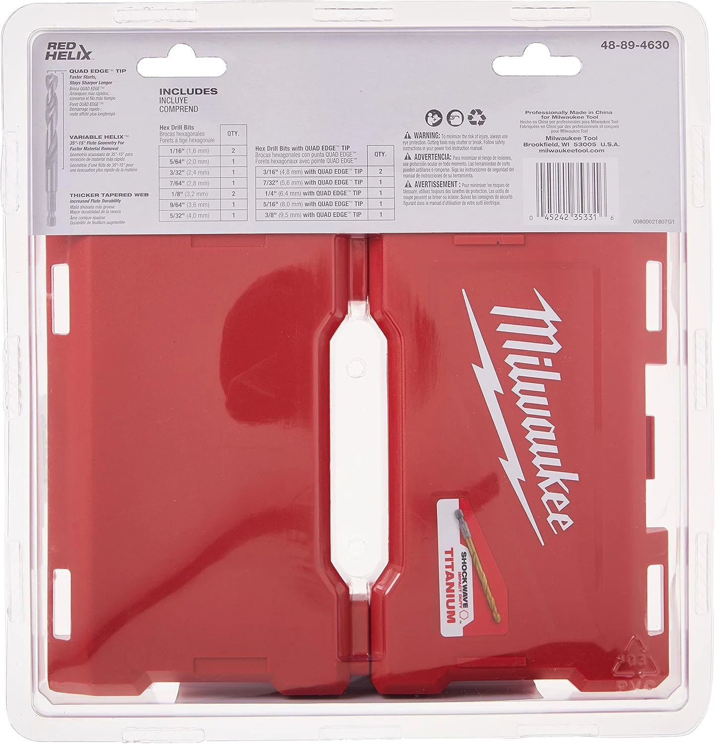 مجموعه 15 عددی مته شاک ویو میلواکی مدل 48-89-4630