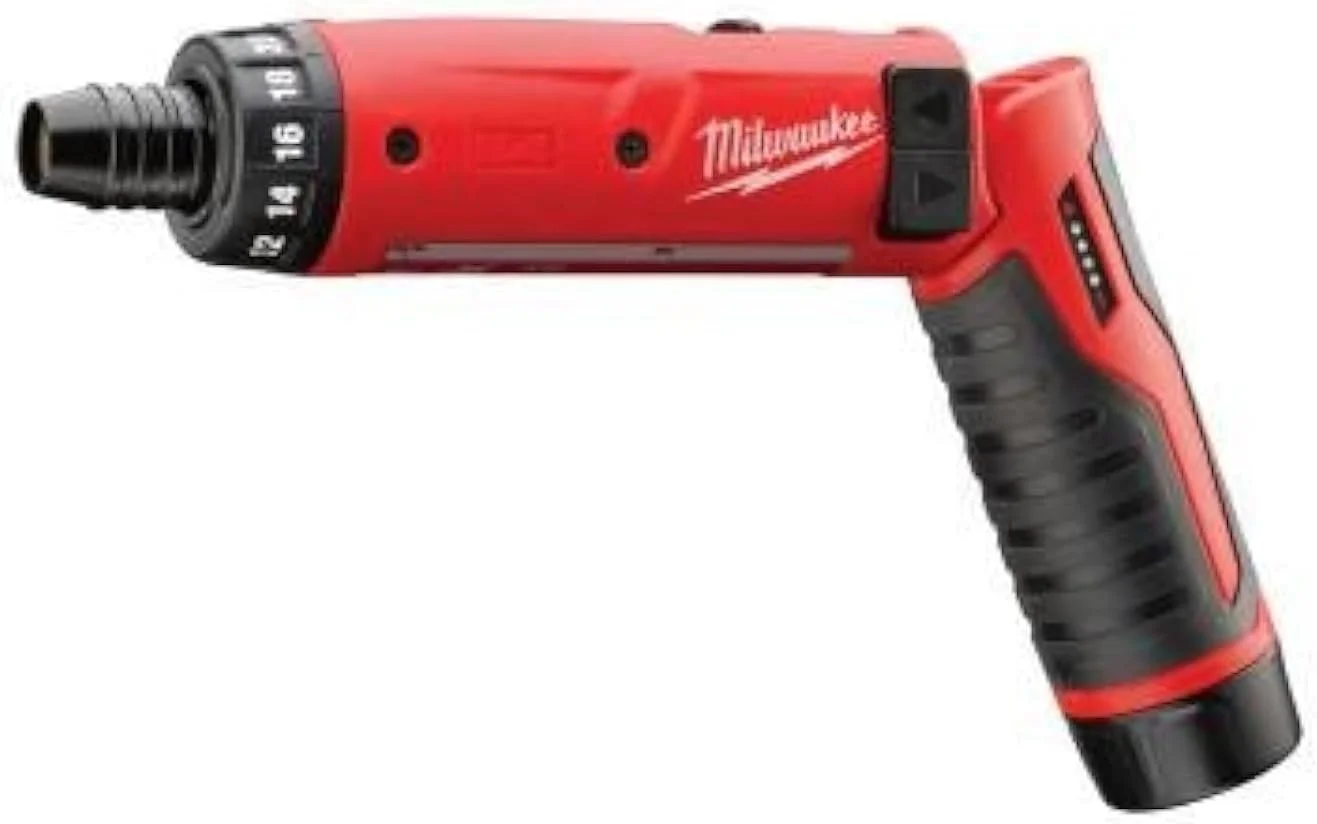کیت پیچ گوشتی برقی M4 Milwaukee، درایو 1/4 اینچ، 600 دور در دقیقه، 4 ولت