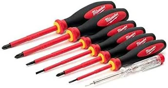 مجموعه پیچ گوشتی VDE میلواکی، 7 عددی SL/PH/PZ/تستر