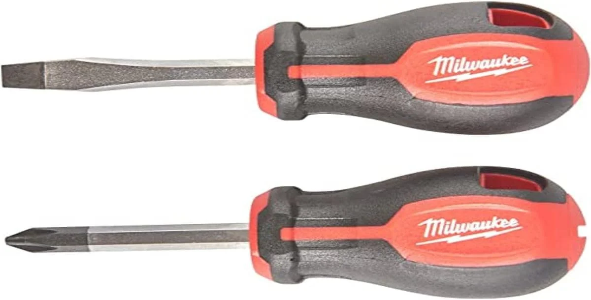 مجموعه دو عددی پیچ گوشتی سه پره کوتاه میلواکی مدل 4932471810، چند رنگ