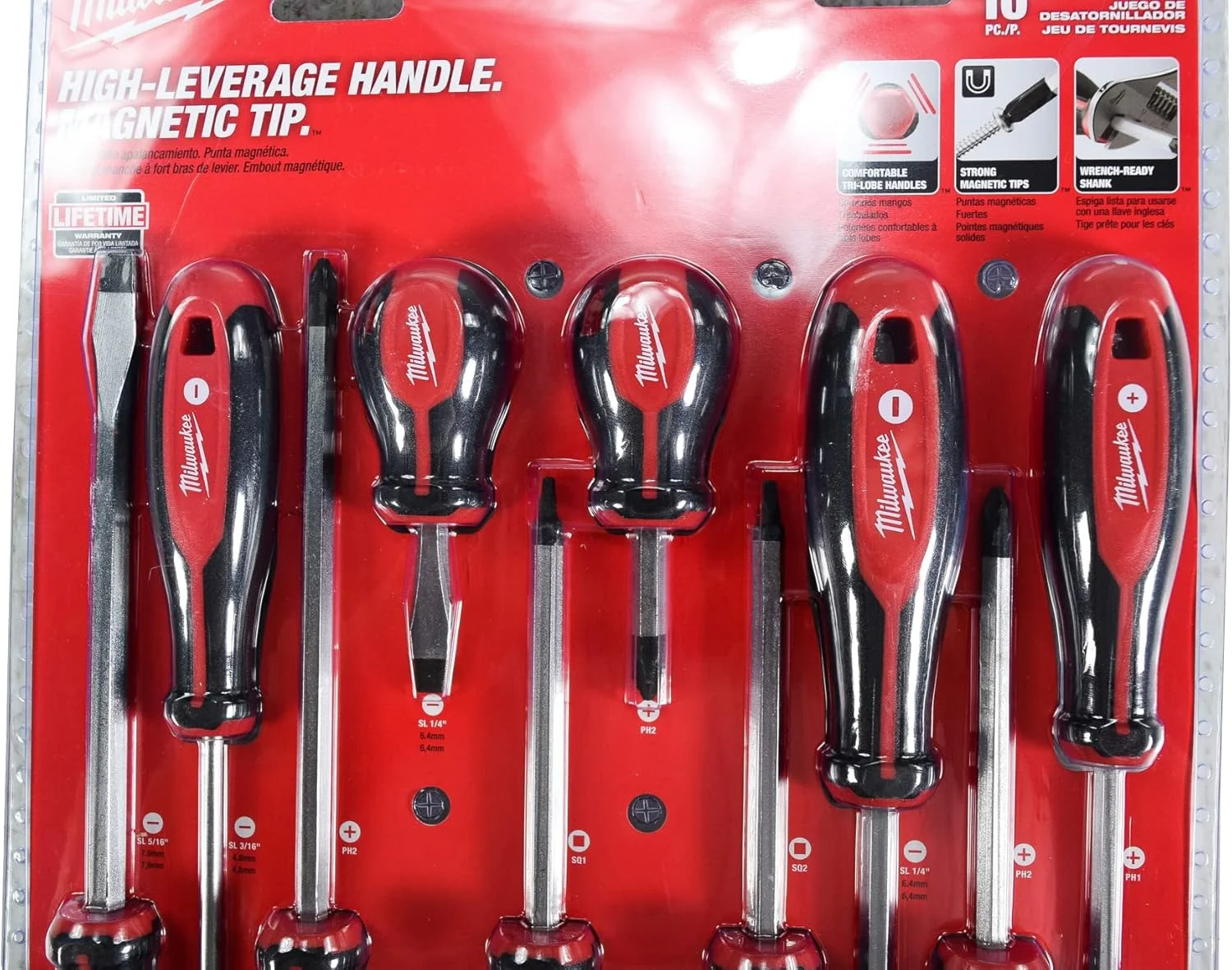 مجموعه پیچ گوشتی 10 عددی میلواکی مدل 48-22-2710 مجموعه پیچ گوشتی 10 عددی میلواکی مدل 48-22-2710