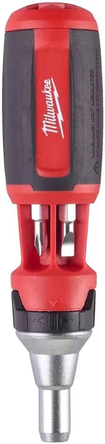 پیچ گوشتی جغجغه ای یونیورسال 10 در 1 میلواکی، رنگارنگ، سایز E 0 W 0 V، مدل 4932471598