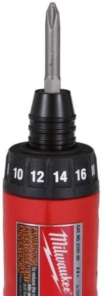 کیت پیچ گوشتی Milwaukee 2101-22 M4 با درایو 1/4 اینچ به همراه 2 باتری