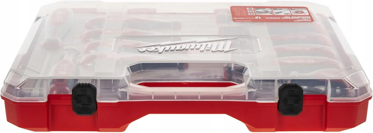 مجموعه 12 عددی پیچ گوشتی سه پره میلواکی مدل 4932472003، قرمز