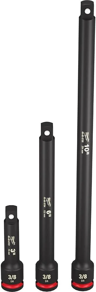 ابزار برقی میلواکی، ست 3 عددی بکس ضربه ای 3/8 اینچ