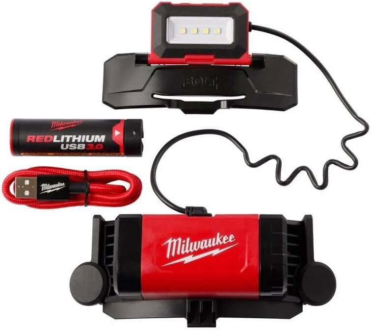 چراغ پیشانی کلاه ایمنی USB بولت RED Lithium (21-2118)