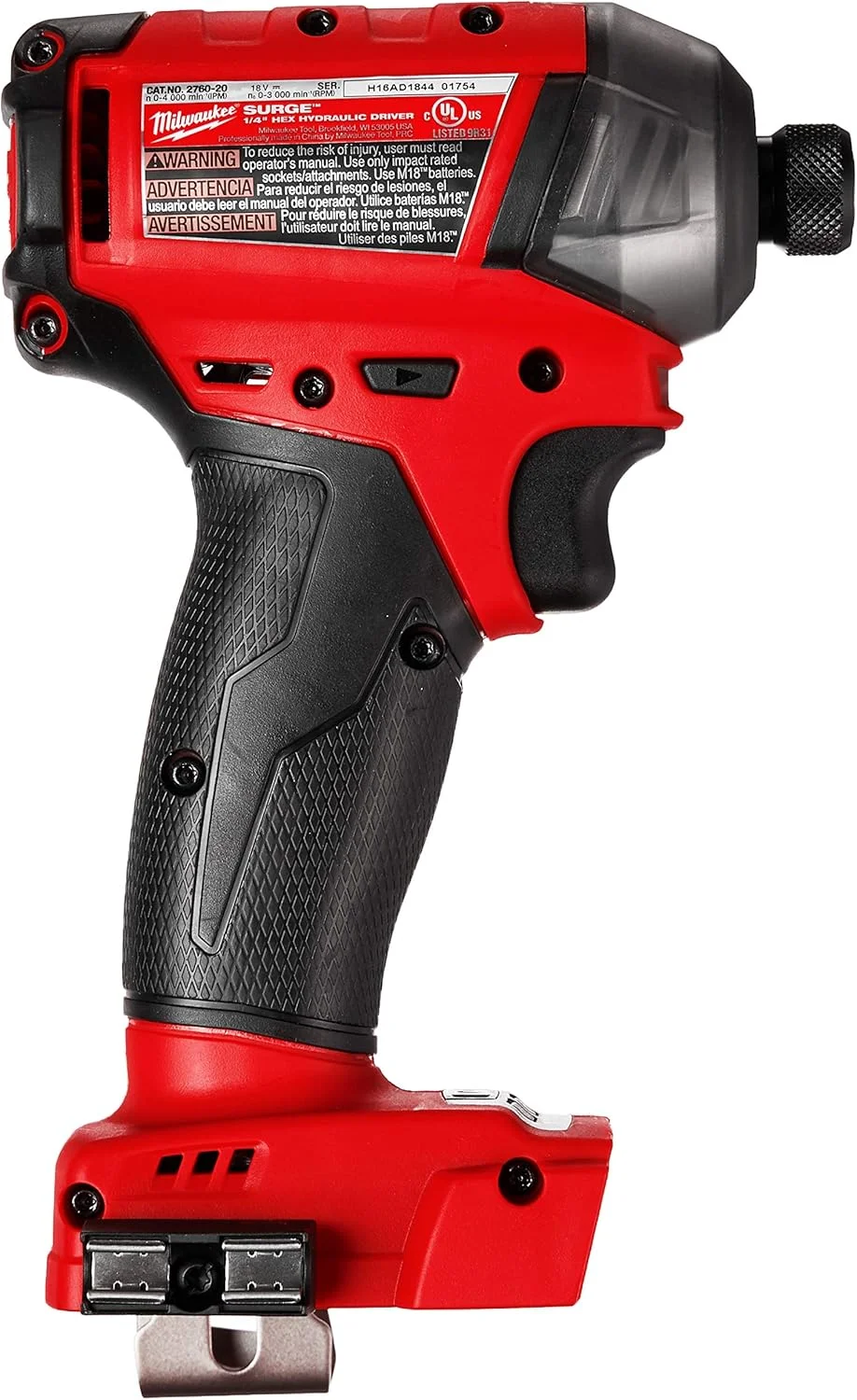 دریل هیدرولیک M18 Fuel Hex Milwaukee ELEC TOOL 2760-20، درایور 1/4 اینچ، ابزار خالی