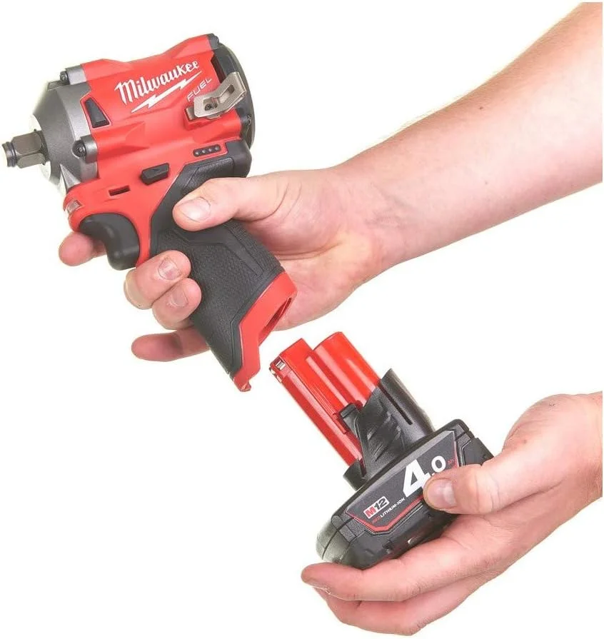 آچار ضربه ای شارژی MILWAUKEE M12 FIWF12-422X (12 ولت، 1x2.0 1x4.0 آمپر ساعت)
