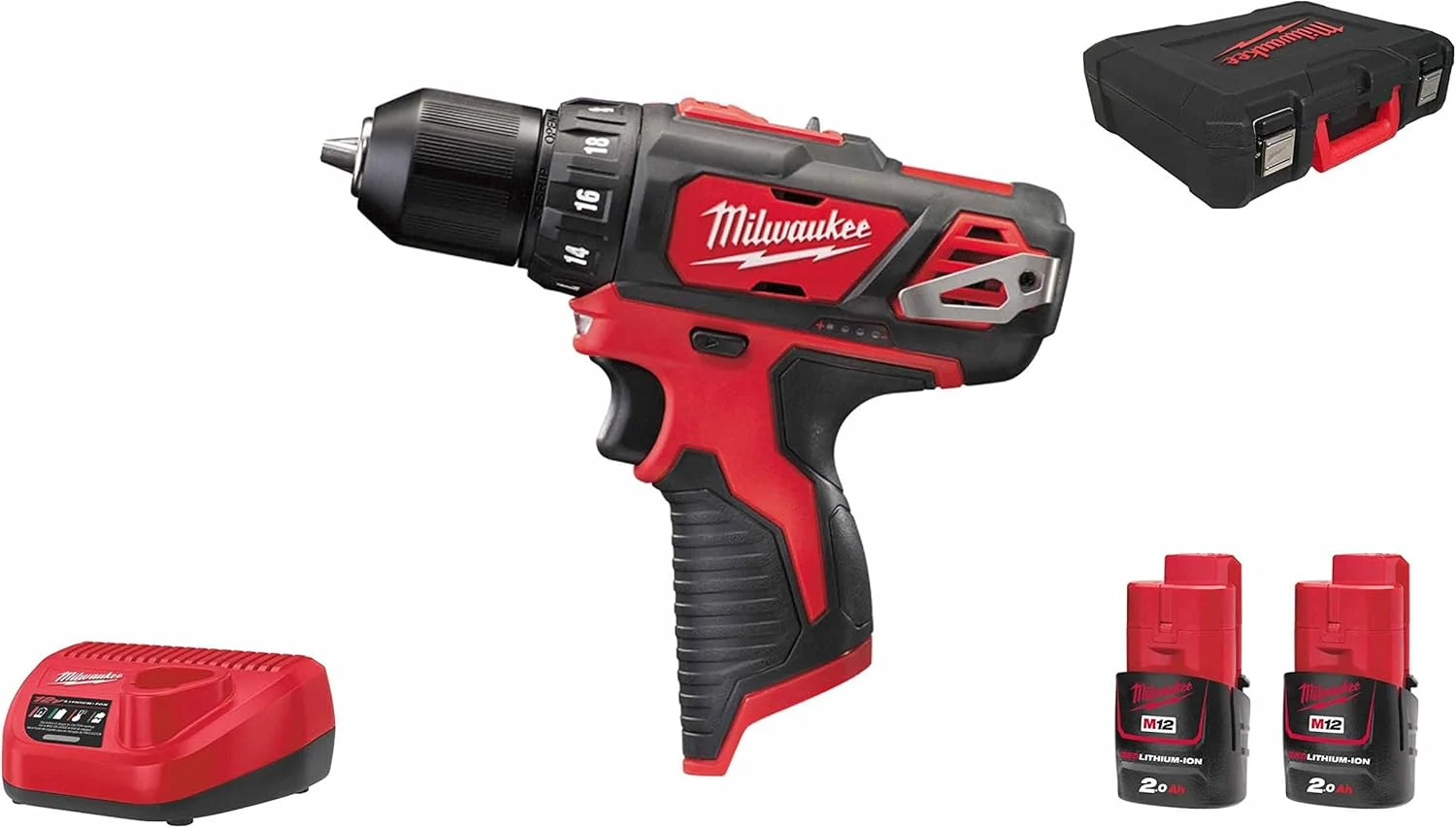 دریل پیچ گوشتی Milwaukee M12 bdd-202 C – (M12، دریل پیچ گوشتی 12 ولت)