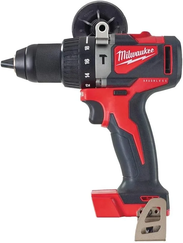 دریل چکشی شارژی براشلس کامپکت میلواکی مدل M18BLPD2-0 (فقط بدنه)