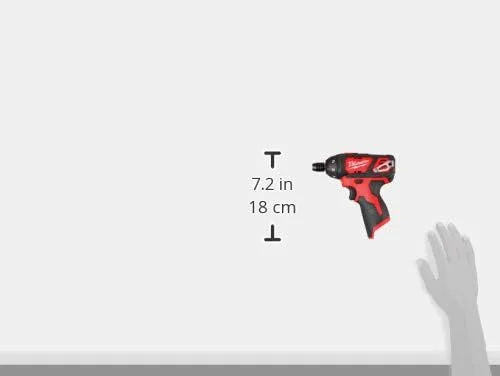 پیچ گوشتی شارژی 1/4 اینچ Milwaukee 2401-20 M12 12 ولت لیتیوم-یون (فقط ابزار)