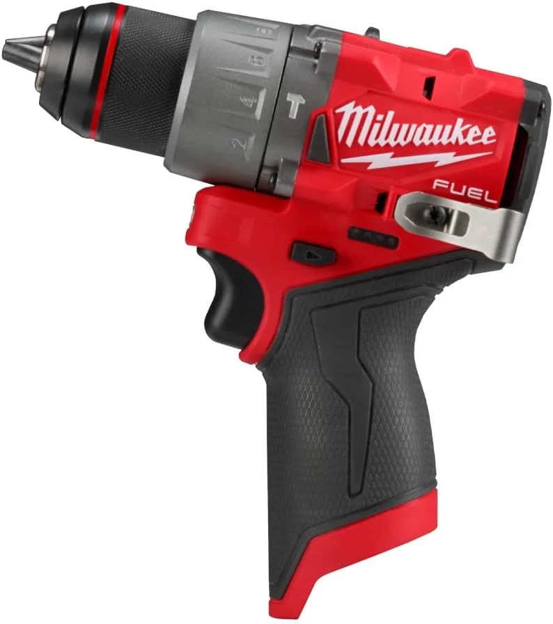 دریل/پیچ گوشتی چکشی 1/2 اینچی شارژی 12 ولت Milwaukee 3404-20 Fuel (فقط ابزار)
