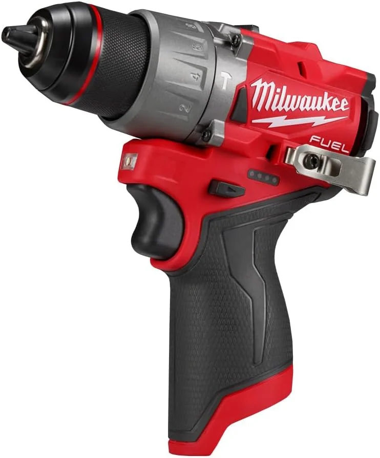 دریل/پیچ گوشتی چکشی 1/2 اینچی شارژی 12 ولت Milwaukee 3404-20 Fuel (فقط ابزار)