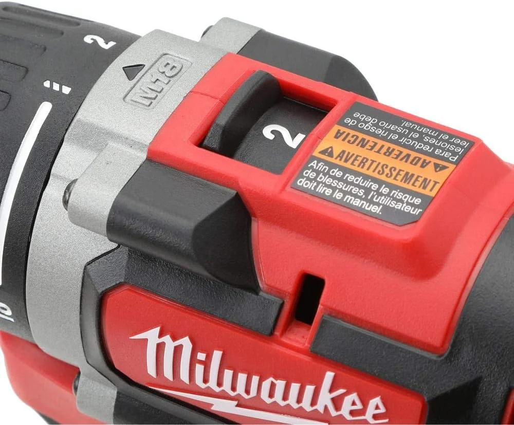 دریل/پیچ گوشتی شارژی براشلس کامپکت 1/2 اینچی 18 ولت لیتیوم-یون Milwaukee 2801-21P M18
