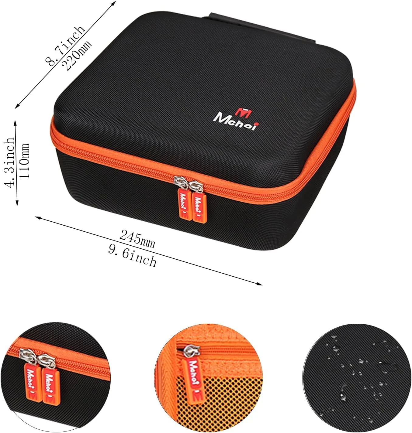 کیف سخت قابل حمل Mchoi سازگار با دریل/پیچ گوشتی شارژی BLACK+DECKER 20V Max (LD120VA)، فقط کیف