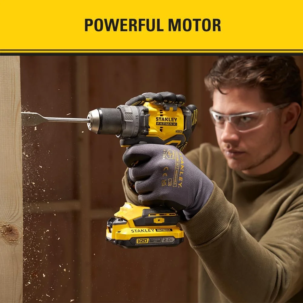 دریل پیچ گوشتی براشلس 18 ولت استنلی FATMAX V20 مدل SFMCD725B-XJ (بدون باتری)
