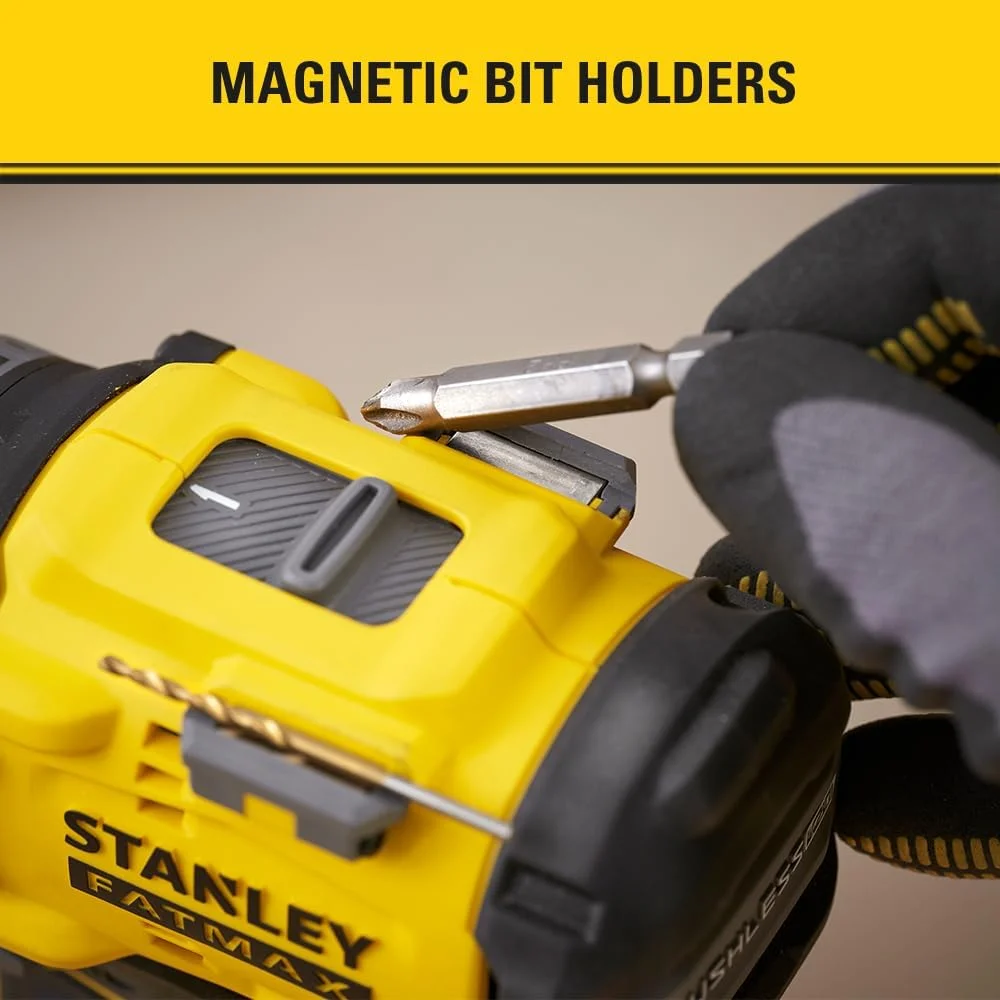 دریل پیچ گوشتی براشلس 18 ولت استنلی FATMAX V20 مدل SFMCD725B-XJ (بدون باتری)