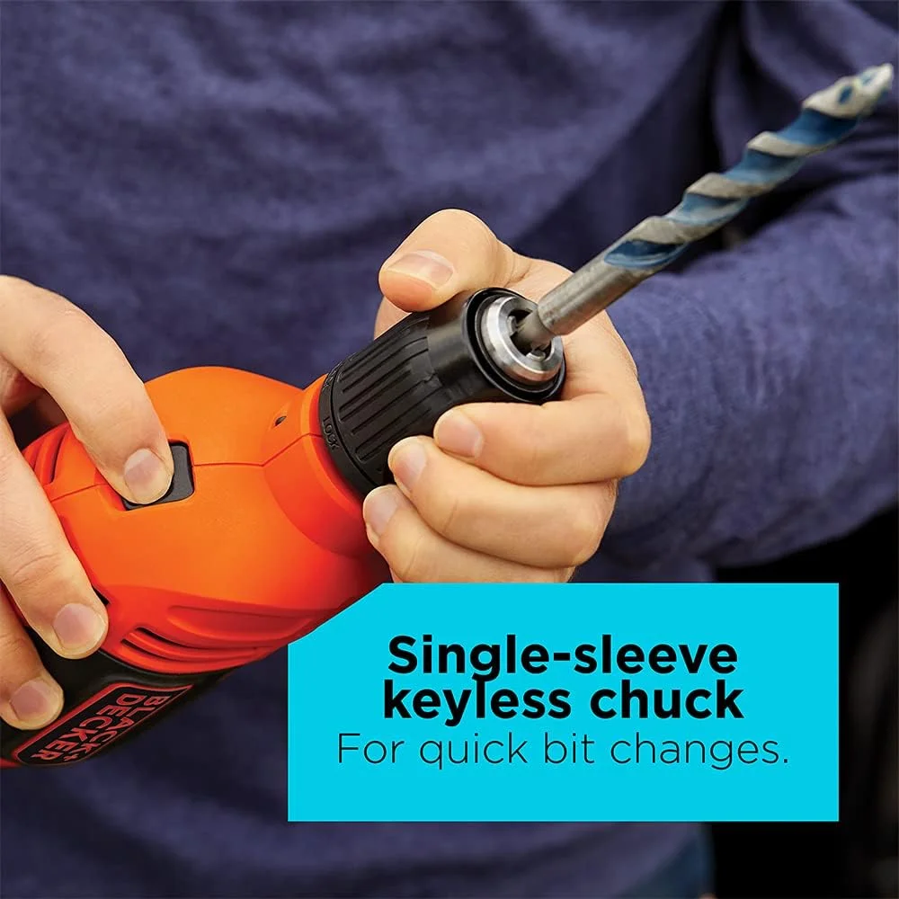 دریل چکشی بلک اند دکر، 6.5 آمپر، 1/2 اینچ (BEHD201) دریل چکشی بلک اند دکر، 6.5 آمپر، 1/2 اینچ (BEHD201)